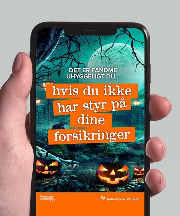 Halloween Instagram kampagne for Industriens Pension